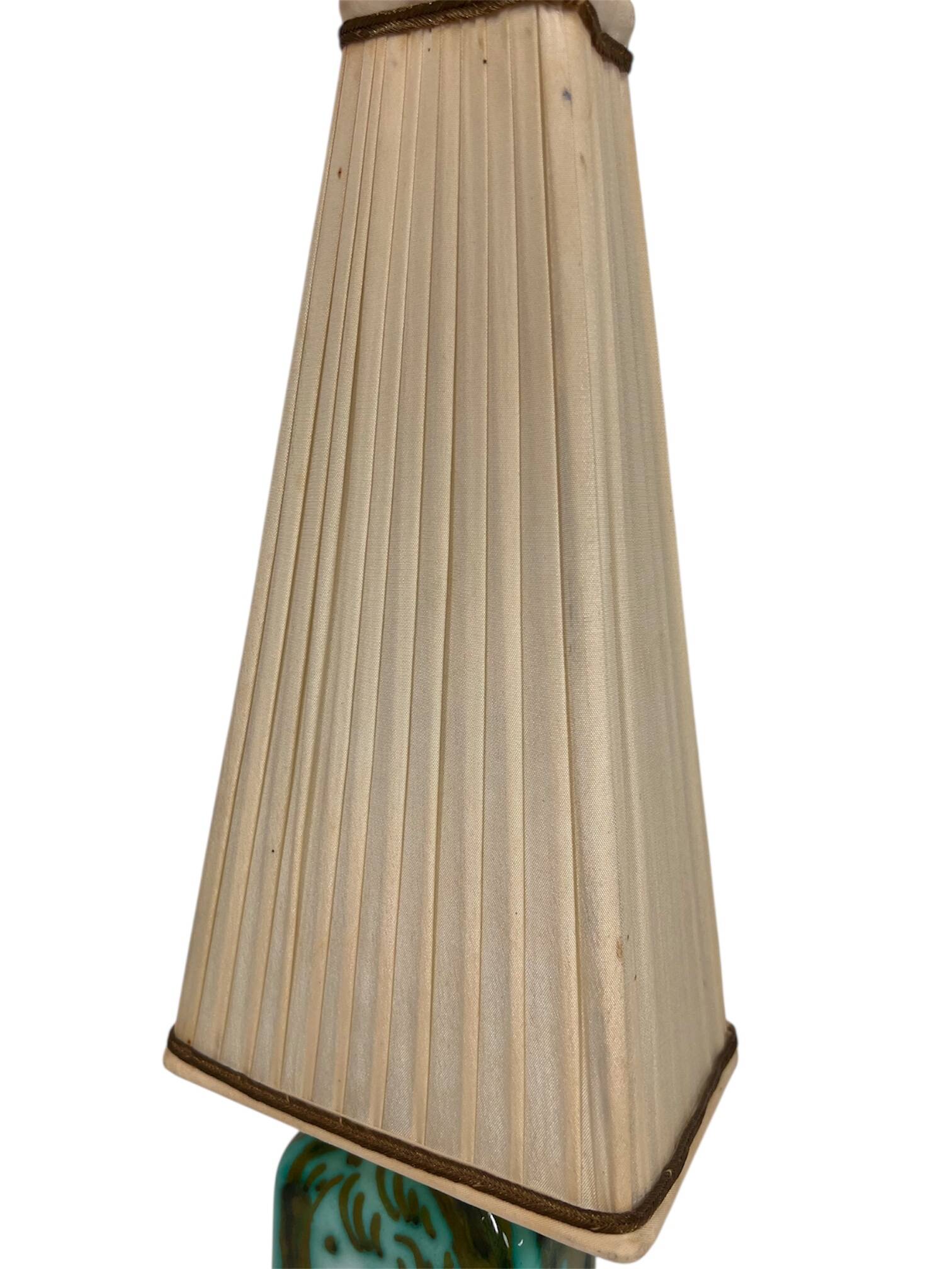 Ceramic table lamp by Alessio Tasca for Raymor, model 1402, Italy, mid-century.