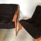 Pair of vintage armchairs 1980