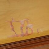 Large Wooden Display Cabinet Teak Veneer Sixties Design 110cm