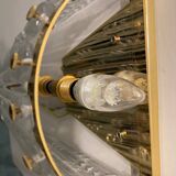 Large Murano Glass Brass Sconces