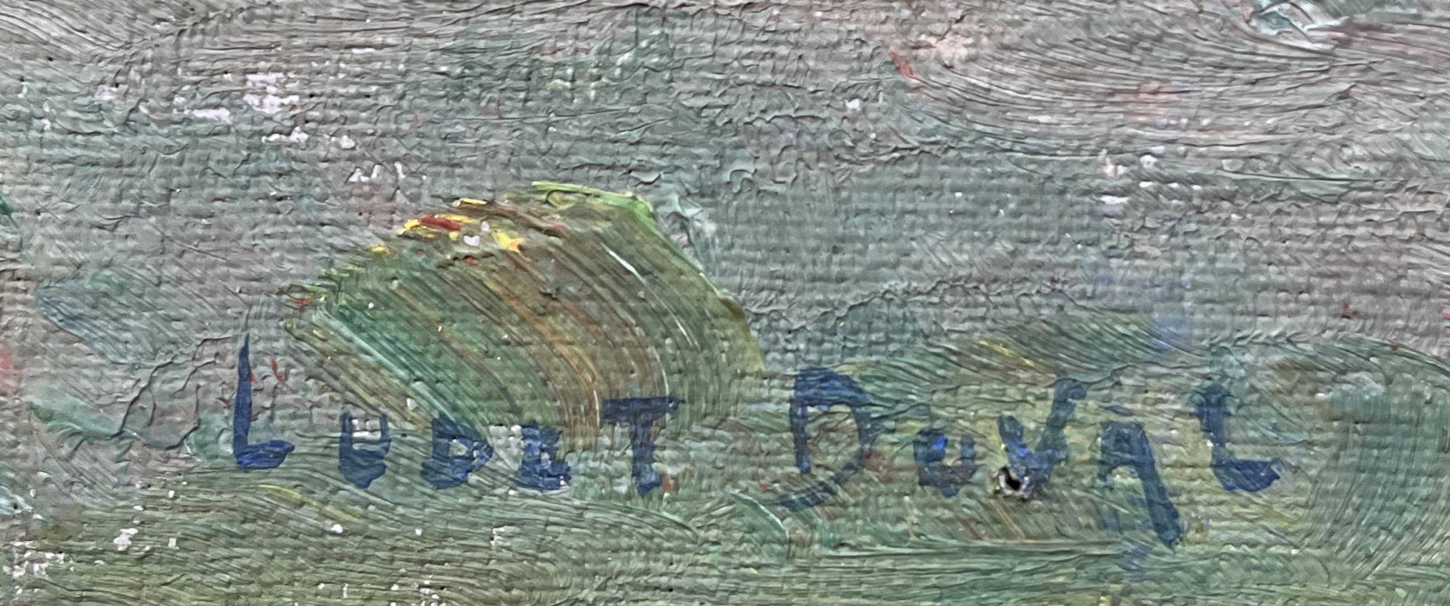 HSP painting “Banks of the Mayenne” in Saint-Jean (53) by Ludet-Duval