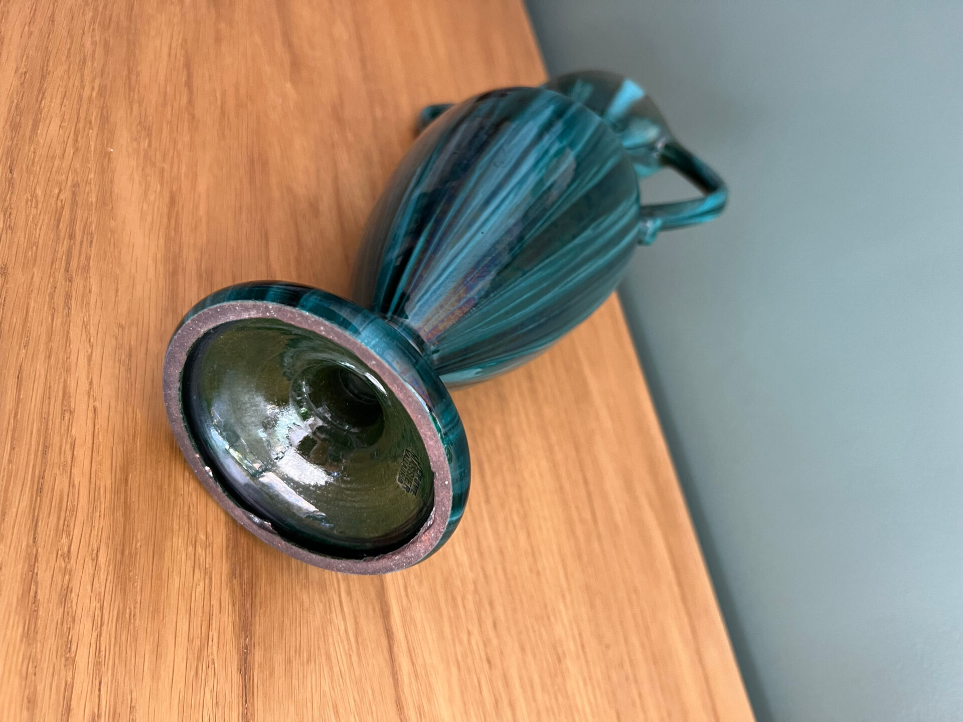 Art Nouveau vase with double handles from Vallauris - Jérôme Massier