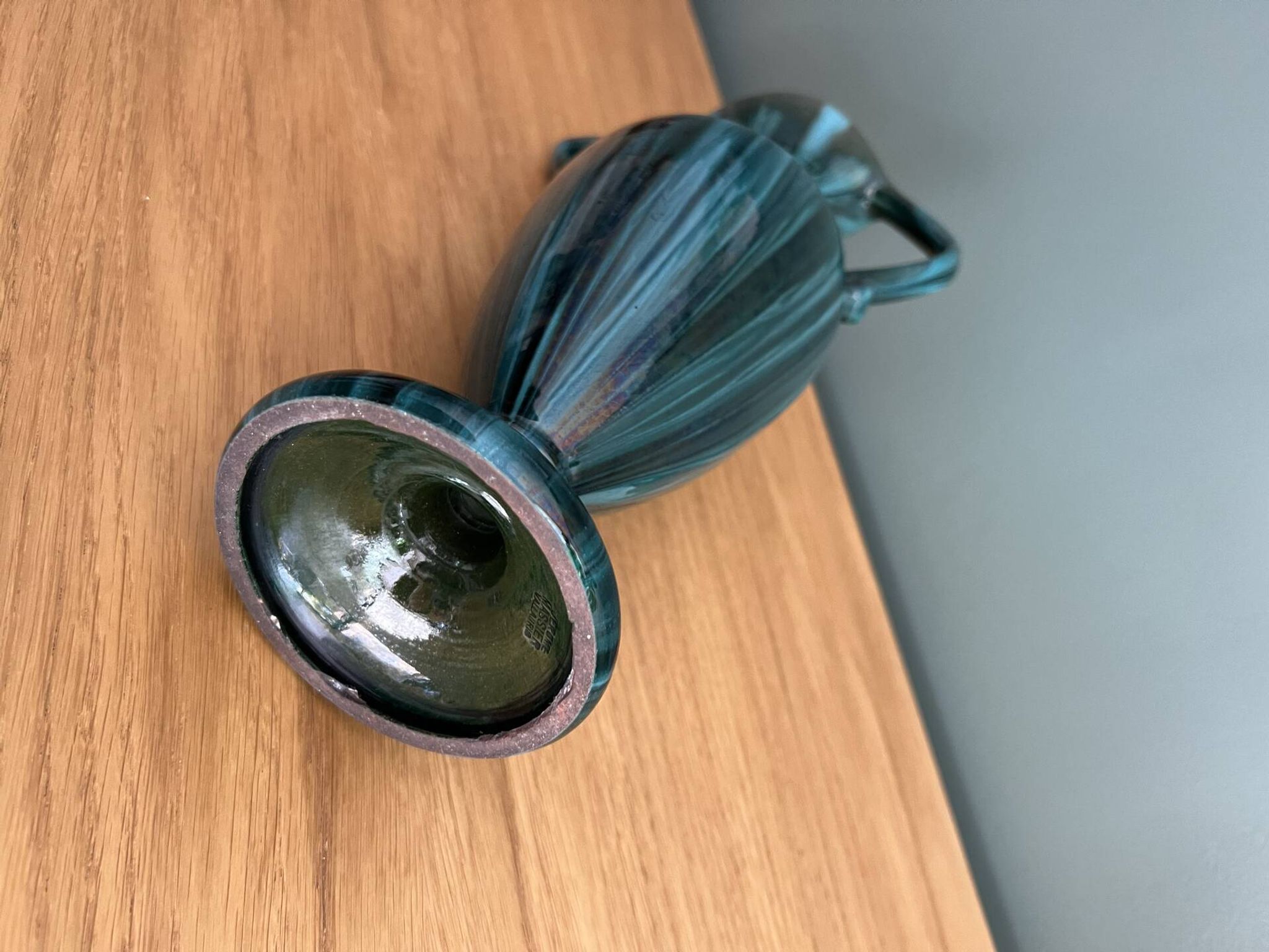 Art Nouveau vase with double handles from Vallauris - Jérôme Massier