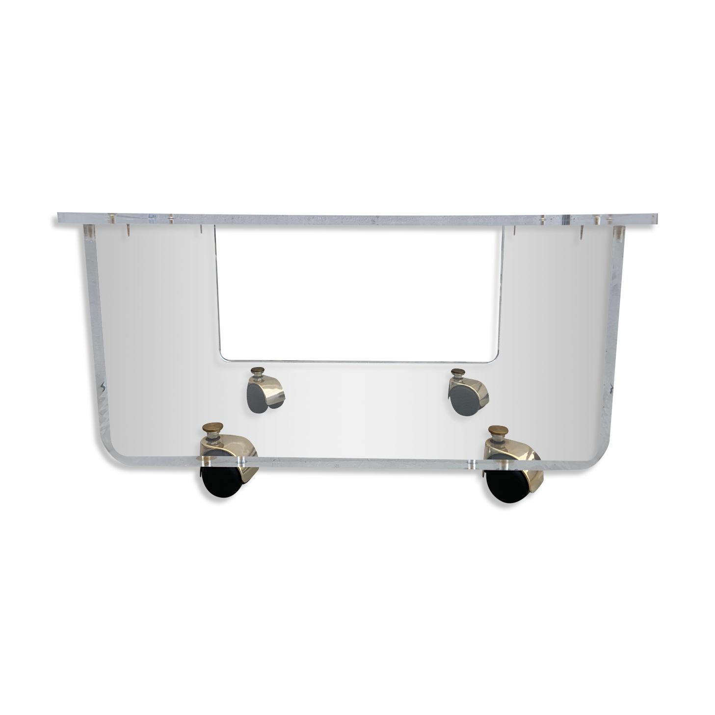 Table basse en plexiglas de David Lange