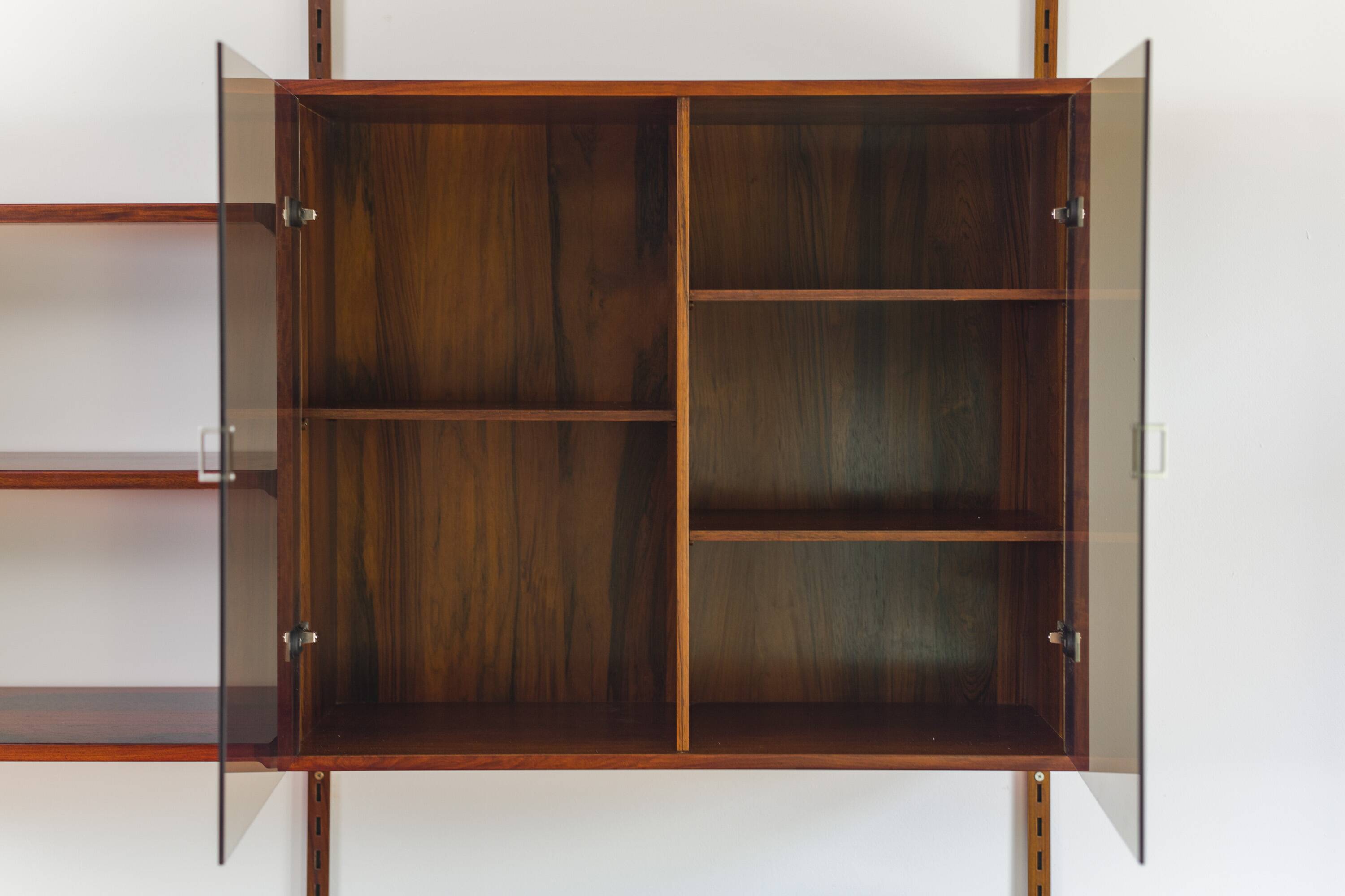 Rosewood Modular Wall Unit by Kai Kristiansen for FM Møbler, 1960s