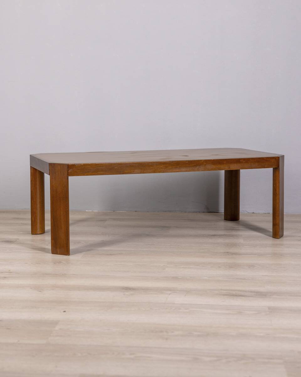 Vintage 1960s Walnut Coffee Table, Italian Design