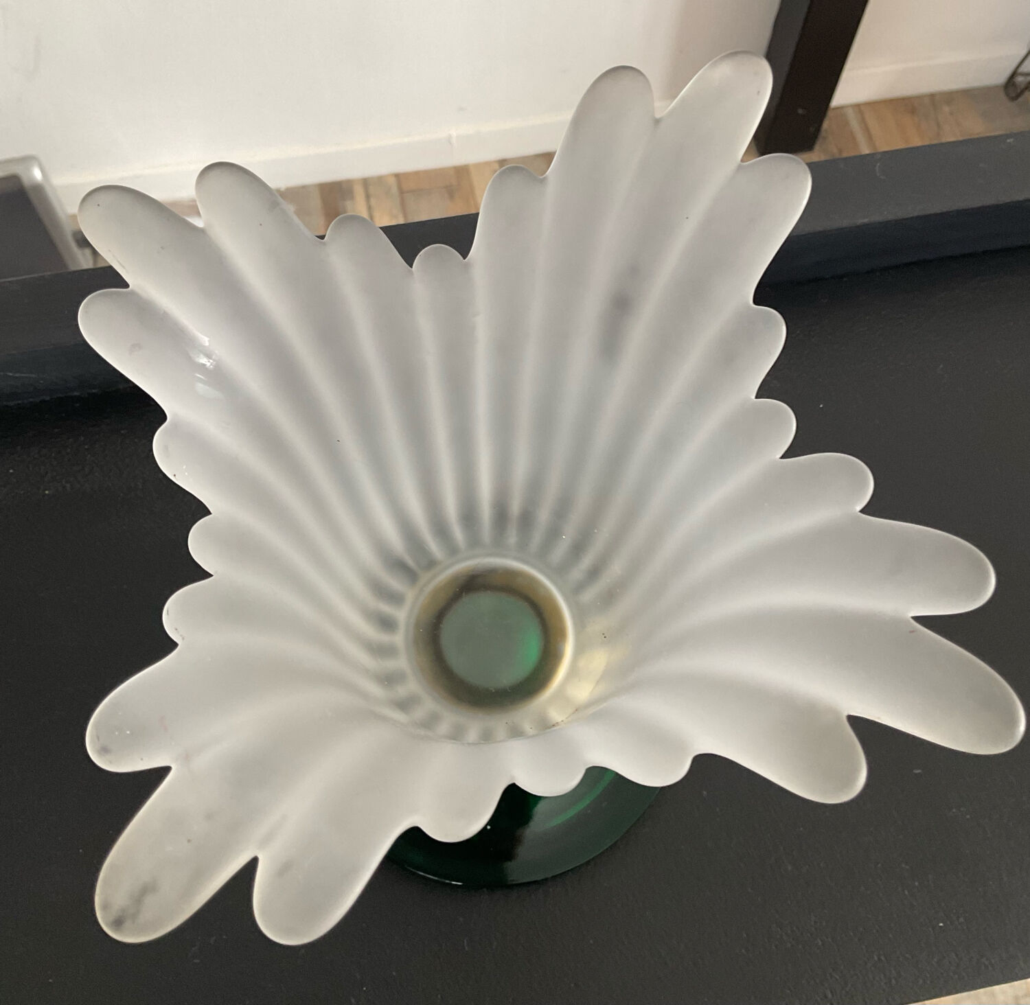 Vintage glass paste vase