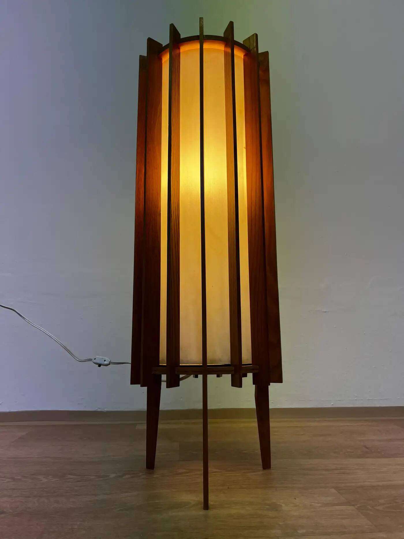 Midcentury Space Age floor lamp "Rocket" by Pokrok Zilina, 1960s