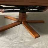 Unico leather armchair and ottoman