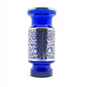Vase en cobalt H2B Hortensja 1960 Design