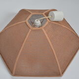 Brown rattan hanging lamp
