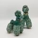 Lot of 2 royal poodles in 1960s spaghetti ceramic