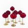 Set of 7 Hans-Agne Jakobsson AB Markaryd NR135 red tealight holders, Sweden, c