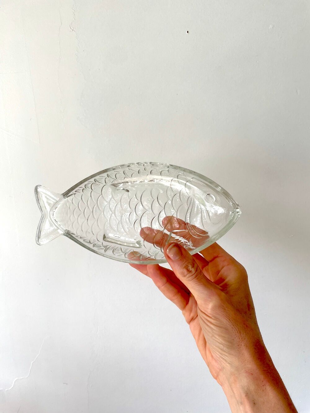 Raviers en verre transparent en forme de poisson