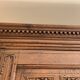 18th-century carved wardrobe, 4 doors, oak/cherry wood