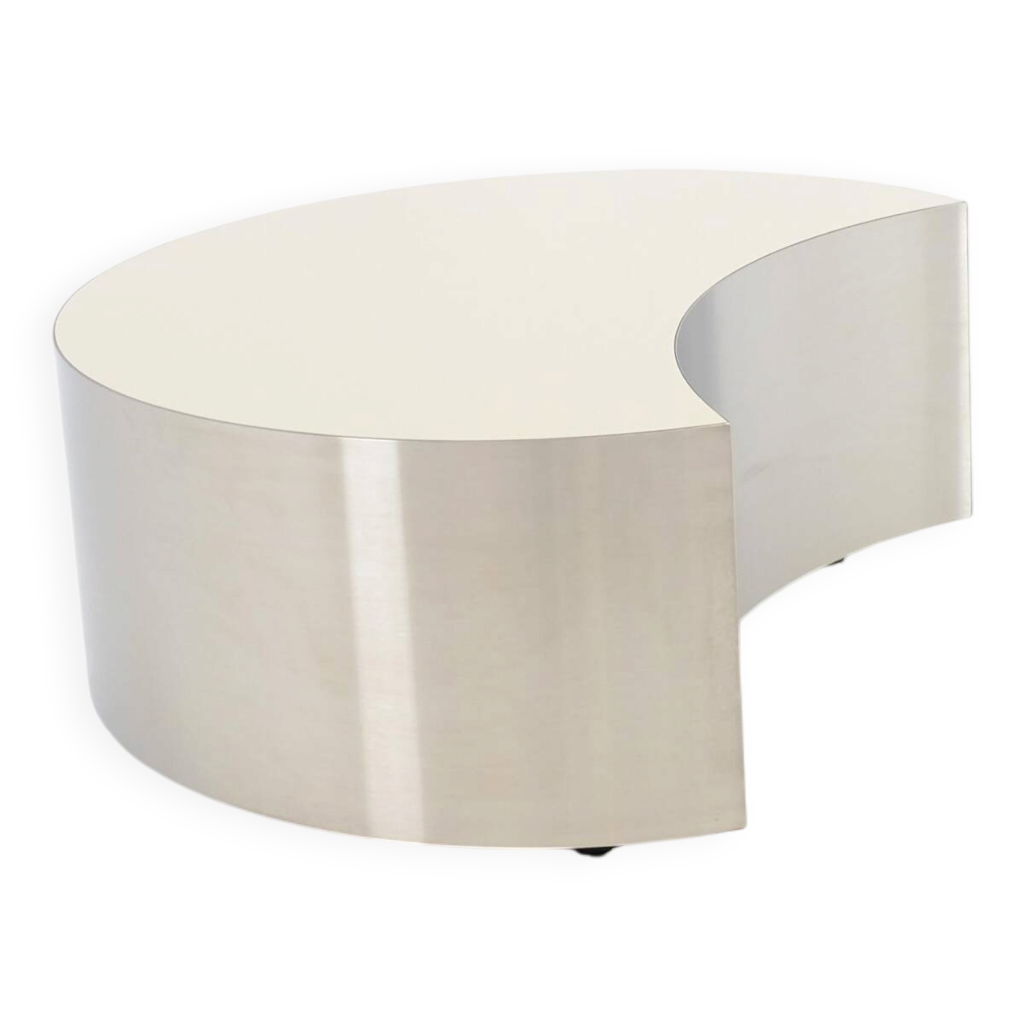 Table basse contemporaine artisanale en laminé, Collection Luna Fusión
