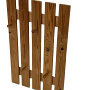 Vintage pine coat rack, 1970s minimalist design