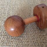 Wooden wall lamp