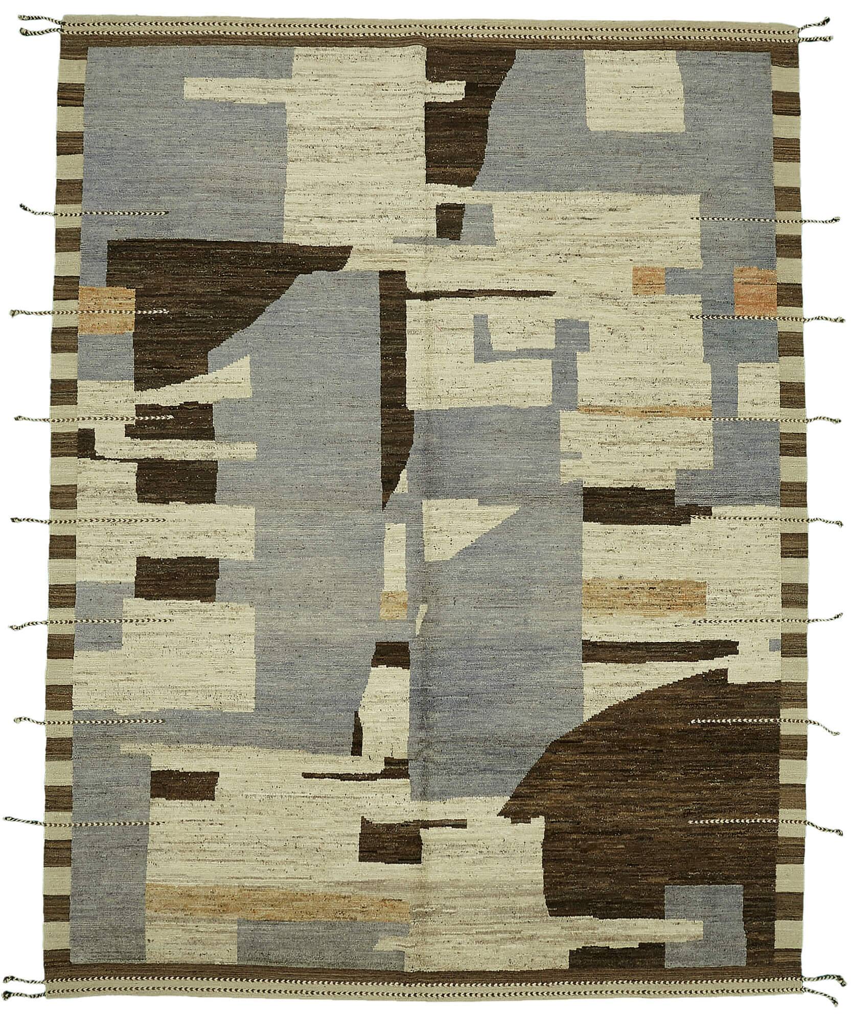Handmade Turkish One of a Kind 280 cm x 360 cm Beige Wool Carpet