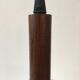 Scandinavian pendant lamp in molded glass and teak