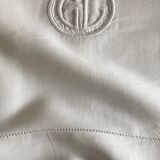 Modernist XL sheet in art deco linen thread L240