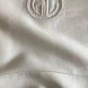 Modernist XL sheet in art deco linen thread L240