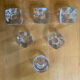 Series 6 antique candle holders mina moulded glass + vintage box #e483