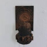 Brutalist ceramic wall sconce by Jouko Kytömaa | Finland | 1970s