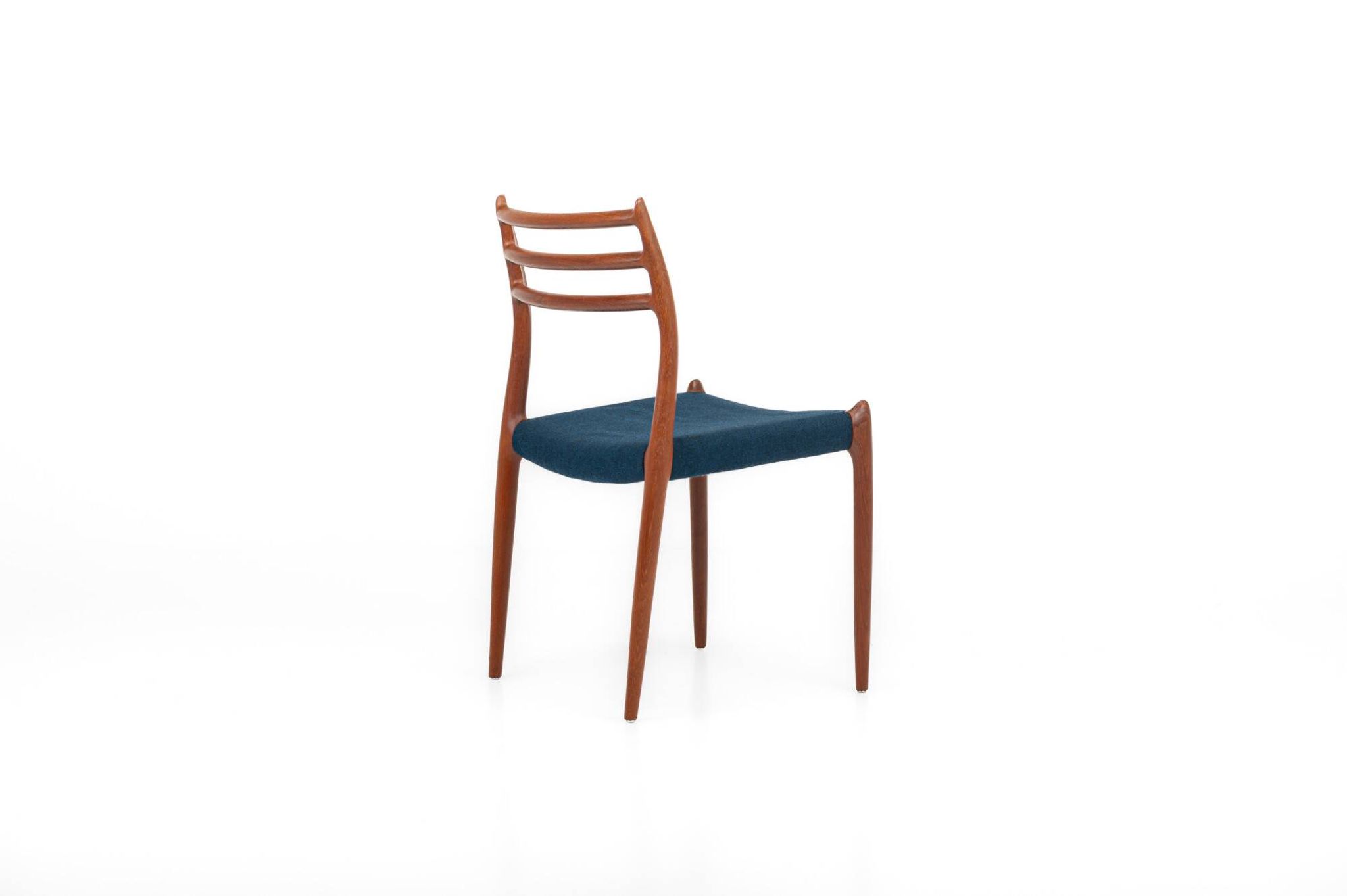 Dining Chairs Model 78 by Niels O. Møller for J.L. Møllers, 1960s, Set of 6