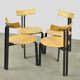 Dutch post modern dining chairs, harvink, 1980s