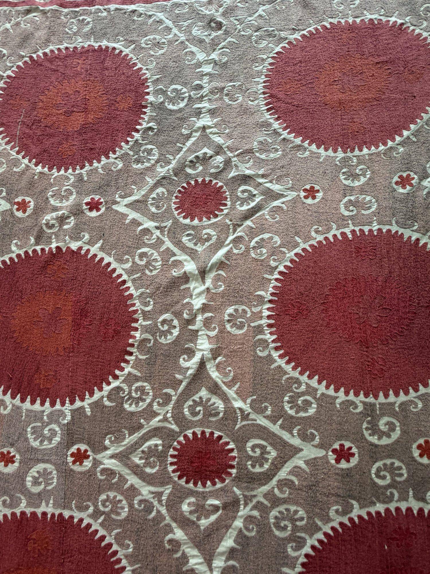 Vintage hand-embroidered tablecloth 230x335 cm