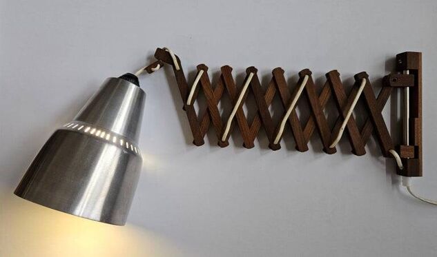 Mid-century wall scissors lamp, Sweden, 1960s