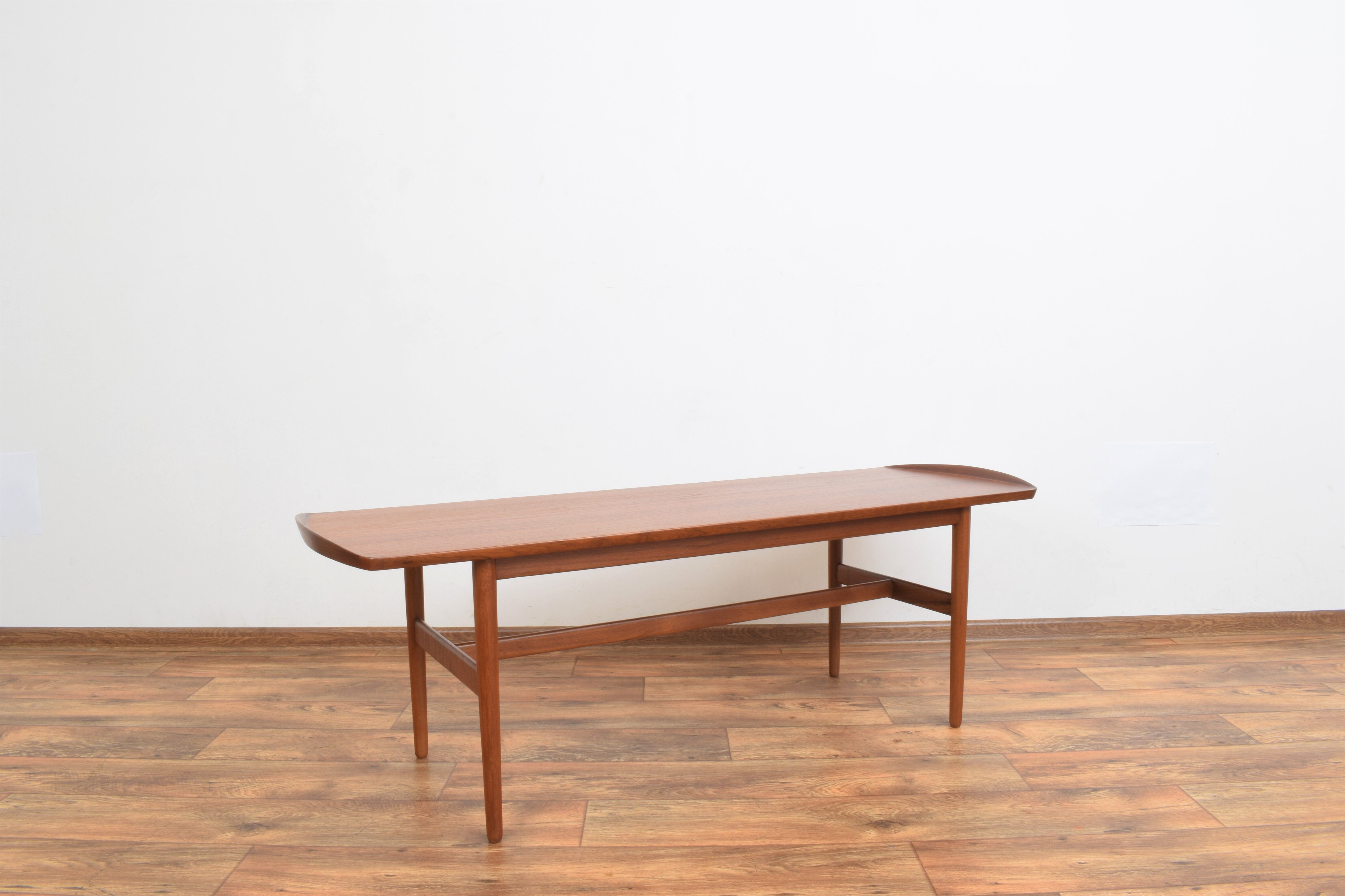 Mid-century danish teak coffee table from bovirke, 1960s.