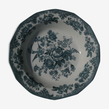 Plat rond creux Enoch Wedgwood Tunstall Ltd asiatic Pheasants bleu