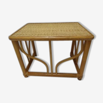Wooden top caning Wicker table