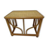 Wooden top caning Wicker table