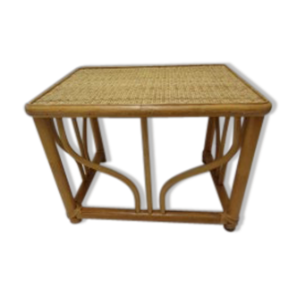 Wooden top caning Wicker table