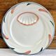 Set of 6 old Digoin Sarreguemines asparagus slushie plates