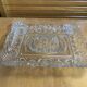 Vintage vallerysthal crystal moulded cut pocket ashtray #