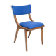 Bumerang Chair Mid-Century Modern, Royal Blue Wool, Poland, 1960s