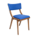 Bumerang Chair Mid-Century Modern, Royal Blue Wool, Poland, 1960s