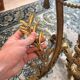 Lustre Bronze Ceiling Light Empire Return Egypt Ram 6 Lights Frosted Glass