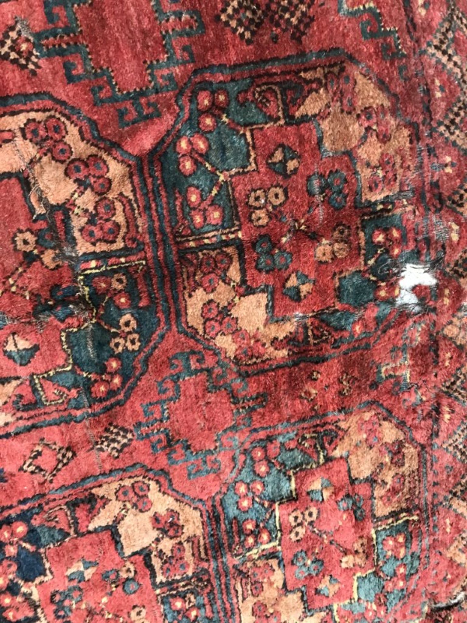 Carpet 19th century former Turkmen Ersari handmade 205 X 288 CM