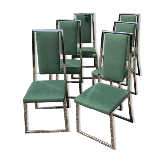Series of 6 chairs design 80's