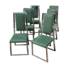 Series of 6 chairs design 80's