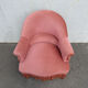 Fauteuil crapaud rose vintage