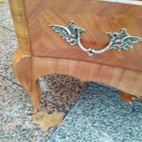 Commode ancienne en bois et marbre style Louis XV