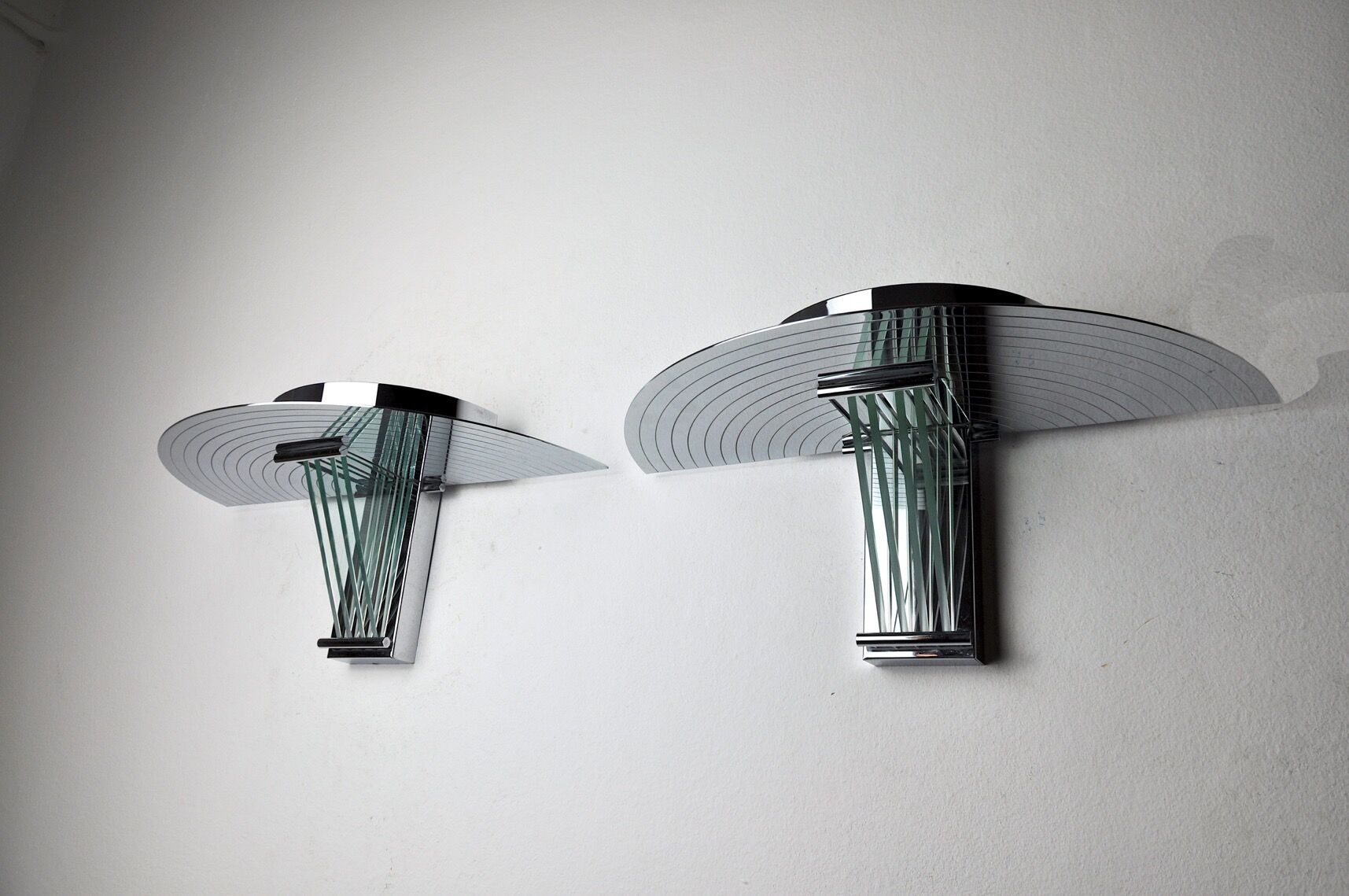 Pair of wall lamps by Garcia Garay, Spain, 1970