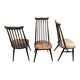 Set of 3 Ercol Goldsmith Scandinavian style wooden chairs