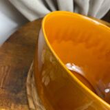 Glazed ceramic salad bowl